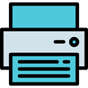 printing, printer, technology, electronics, paper, Tools And Utensils, Print, Ink MediumTurquoise icon