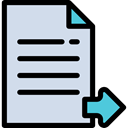 signs, option, Files And Folders, File, Export, Arrow, document, Archive Gainsboro icon