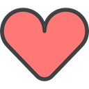Love And Romance, interface, lover, Heart, Like, loving, Peace, Valentines Day, love, shapes Salmon icon