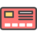 pay, commerce, payment method, mastercard, Commerce And Shopping, Credit card, Business And Finance, Debit card Salmon icon