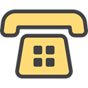 telephone, phone call, vintage, technology, phone, Communications Khaki icon
