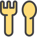 spoon, Tools And Utensils, Restaurant, Cutlery, Food And Restaurant, Fork Khaki icon