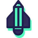 transport, Space Ship, Space Ship Launch, Rocket Ship, Rocket, Rocket Launch, transportation MidnightBlue icon