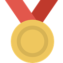 sports, winner, First, Prize, medal, Sports And Competition, gold medal, Best SandyBrown icon