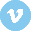 Logo, Vimeo, social network, Brands And Logotypes, logotype, Logos, social media SkyBlue icon