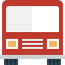 transport, Public transport, transportation, Bus, vehicle, Automobile Firebrick icon