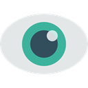 interface, medical, view, Eye, visible, Visibility, Healthcare And Medical Gainsboro icon