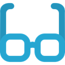 Glasses, optical, Ophthalmology, eyeglasses, miscellaneous, vision, reading glasses LightSeaGreen icon