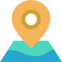 interface, Maps And Flags, Maps And Location, Orientation, Map, Geography, location, position SandyBrown icon