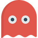 leisure, play, videogame, gaming, Ghost, playing, Game IndianRed icon