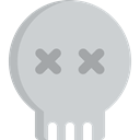 Poisonous, Dead, Healthcare And Medical, skull, signs, medical, dangerous LightGray icon