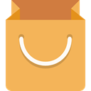 Container, paper, paper bag, Shop, Commerce And Shopping, Bag, shopping bag, shopping SandyBrown icon
