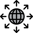 worldwide, Earth Grid, internet, signs, Earth Globe, Multimedia, world, networking, Globe Grid Black icon