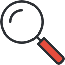 ui, detective, magnifying glass, zoom, Loupe, search, Tools And Utensils Black icon