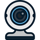 Cam, video chat, Communications, Webcam, technology, Videocall, electronics, Videocam Black icon