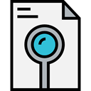 search, document, Loupe, Archive, preview, ui, magnifying glass, File, Files And Folders WhiteSmoke icon