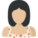 Avatar, woman, profile, user, Social BurlyWood icon
