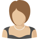 user, Avatar, profile, woman, Social BurlyWood icon