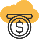 Cloud computing, corporation, Crowdfunding, investment, Business, Money, Business And Finance SandyBrown icon