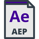 Archive, interface, Multimedia, Extension, File, computing, Ae, Format, document, Files And Folders Lavender icon