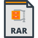 File, computing, Multimedia, Files And Folders, Format, document, Archive, interface, Rar, Extension Gainsboro icon