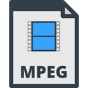 file format, video player, File Extension, Files And Folders, Mpeg Lavender icon