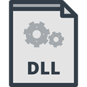 Files And Folders, Extension, Dll, Archive, document, File, Format Gainsboro icon