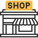 Shop, food, Business, commerce, store, Commerce And Shopping DarkSlateGray icon