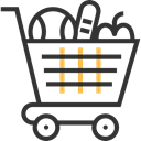 online store, commerce, Commerce And Shopping, shopping cart, Shopping Store, Supermarket DarkSlateGray icon