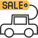 Automobile, Car, Discount, vehicle, sale, Promotion, Commerce And Shopping, transportation DarkSlateGray icon