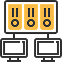 networking, network, computing, storage, Database DarkSlateGray icon