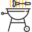 Barbecue, bbq, Tools And Utensils, Summertime, Food And Restaurant, grill, Cooking Equipment Black icon