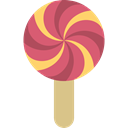 Food And Restaurant, sweet, stick, Dessert, food, Lollipop IndianRed icon