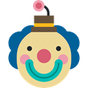 funny, head, Clown, interface, Face, Comedy, user, laughter Khaki icon
