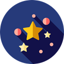 education, space, science, Stars, galaxy, universe MidnightBlue icon