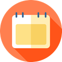 date, Calendar, Administration, Tools And Utensils, interface, Calendars, Schedule, Organization, time Coral icon