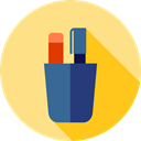 Tools And Utensils, Pen, writing, tool, Writing Tool, pencil, education, write, tools, pens Khaki icon