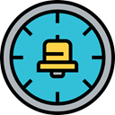 Alarm, alarm clock, Time And Date, timer, time, Tools And Utensils, Clock MediumTurquoise icon