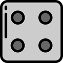 dice, gambling, dices, Game, luck, Casino, miscellaneous LightGray icon