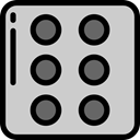 gambling, dices, miscellaneous, luck, Casino, Game, dice LightGray icon