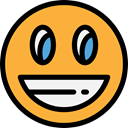 Emoji, Smileys, smile, feelings, emoticons, happy SandyBrown icon