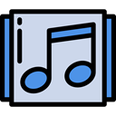 song, music, interface, musical note, Music And Multimedia, music player, Quaver Gainsboro icon