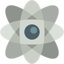science, nuclear, physics, Atomic, Atom, Electron, education LightGray icon