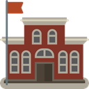 High School, education, college, Architecture And City, school, buildings SaddleBrown icon