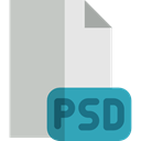 Psd File, Archive, image, Design, document, Multimedia, Files And Folders, Psd Silver icon