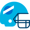 helmet, Protection, equipment, Sportive, Sports And Competition, sports, American football DeepSkyBlue icon