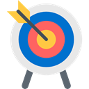 sport, Arrow, sports, archer, weapons, Arrows, Target, Archery, Sports And Competition, objective Lavender icon
