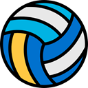 Sports And Competition, sport, Volleyball Equipment, Team Sports, Multisports, Ball, equipment, balls, volleyball, Ball Sports, sports DodgerBlue icon