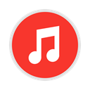 App, Service, music, Display, Apple, store, itunes Crimson icon