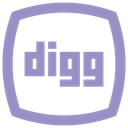 Logo, social media icon, Social, Digg MediumPurple icon